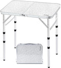 Yriuat Folding Camping Table 2ft Portable Picnic Table Adjustable Height Small by Yriuat