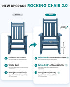SERWALL Oversized Rocking Chair, Outdoor Rocking Chair - Image 9