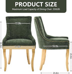 Upholstered Dining Chairs Set of 6, Modern Fabric Side Chairs - Image 3