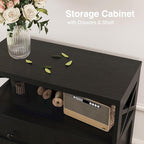 Befrases Set of 2 Black Storage Cabinet - Image 5