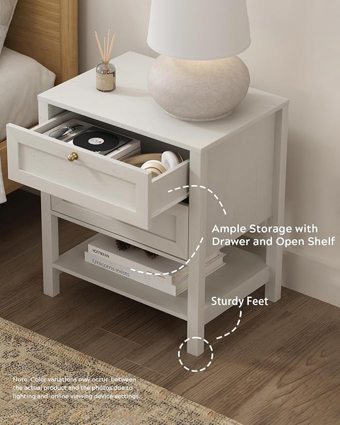 EYYTHUNG Tall Modern Nightstand - Image 4