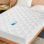 Twin Mattress Pad Waterproof Mattress Protector, Quilted Twin Size Mattress by LoveHome%C2%B7LoveLife