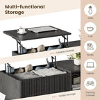 Wood Lift Top Coffee Table - Image 4