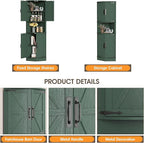 Vabches 64.8" Tall Farmhouse Corner Cabinet - Image 4