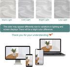Chyhomenyc White Semi Sheer Curtains 96 Inches Long 2 Panels - Image 3