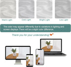 Chyhomenyc Extra Long White Semi Sheer Curtains 108 Inches Long 2 Panels Set - Image 3