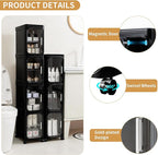 5-Tier Tall Narrow Storage Cabinet, Slim Bathroom Storage Cabinet - Image 4