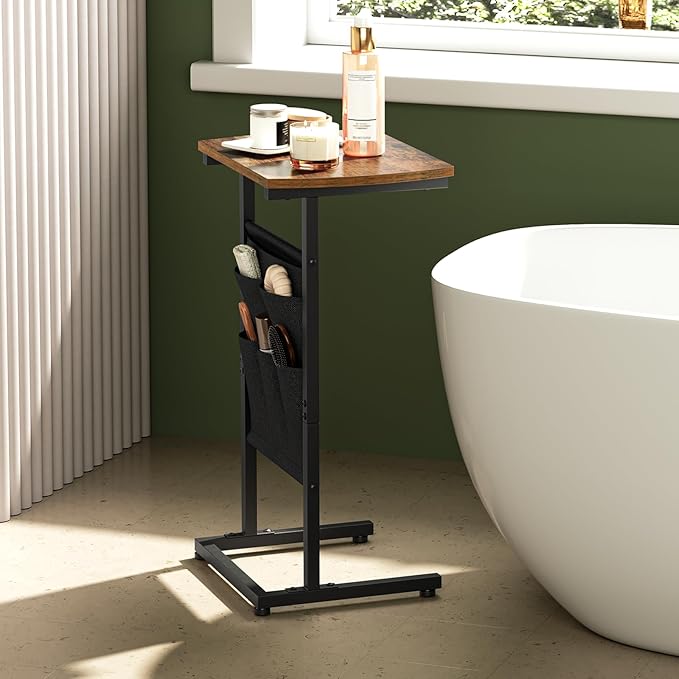 HOOBRO C Shaped End Table, 28.3" Side Table - Image 5