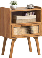 Lerliuo Rattan Nightstand, Side Table by Lerliuo