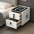 Smart Nightstand with 2 Drawers, with Fingerprint Lock Drawer, Nightstand with by QHRAY