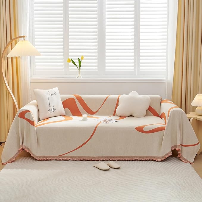 VClife Couch Cover for Sofa Washable Plush Sofa Cover Slipcover by VCLIFE