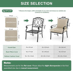 Summsun Outdoor Chair Cushion Weather Resistant, Backrest and Seat Cushion Set - Image 7
