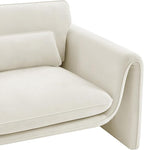 Meridian Furniture 199Cream-C Sloan Collection Modern | Contemporary Velvet - Image 12