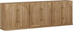 BELLEZE 3 Tier Bookshelf with Double-Arc Door - Image 8