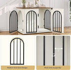 Hzuaneri 26.8'' Wooden Dog Crate Furniture, Indoor Dog Kennel Dogs Cage - Image 5