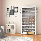 ROJASOP Shoe Rack with Covers 10 Tier Large Shoe Organizer Tall Shoe Closet - Image 8