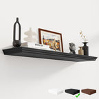 Fun Memories Floating Shelves 40 Inch Long, 9.3 Inch Deep Classic Crown Molding by FunMemories