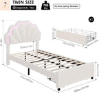 HIFIT Twin Upholstered Smart LED Bed Frame - Image 2
