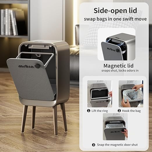 MRBIN Motion Sensor Bathroom Trash Can - Image 5