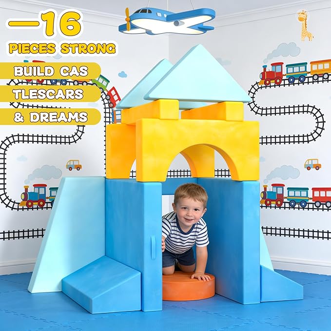 15pcs Unique Modular Kids Play Couch - Image 3