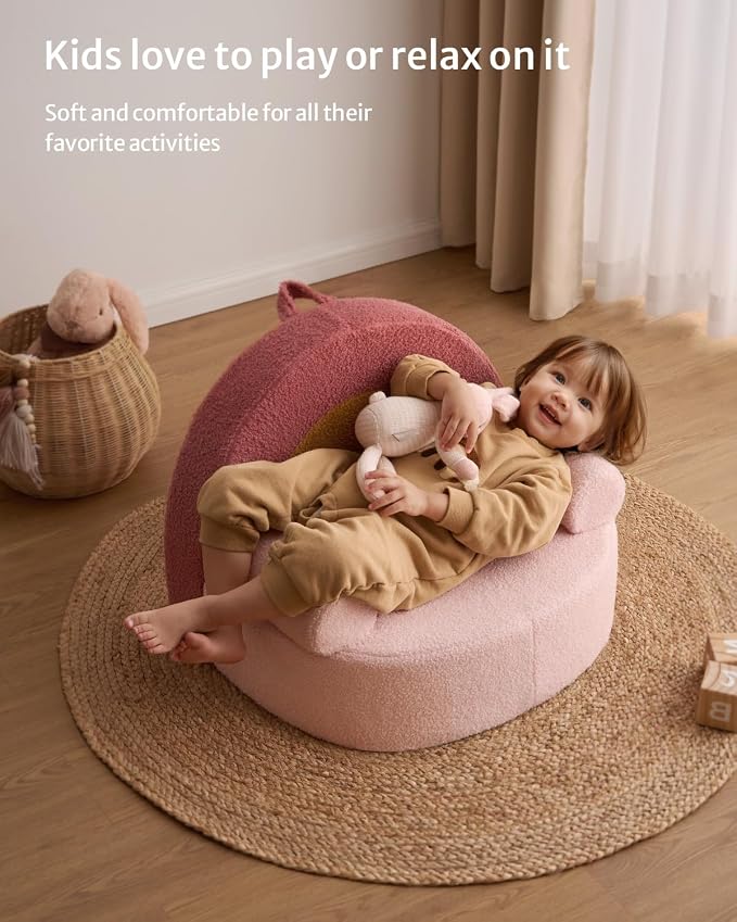 Blissful Diary Toddler Chair, Snuggly Soft Kids Sofa Chair, Supportive Toddler - Image 5