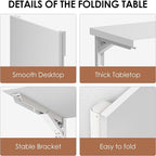 Need Fold Wall Mounted Table Folding Workbench Length 47.2" Width 20" Perfect - Image 6