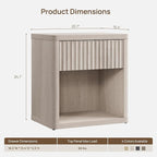 SICOTAS Night Stand Set of 2 Nightstands - Image 3