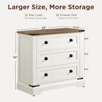 T4TREAM 32" Farmhouse Nightstand - Image 3