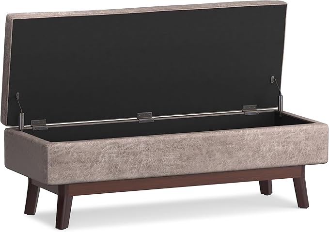 SIMPLIHOME Owen Rectangular Storage Ottoman - Image 4