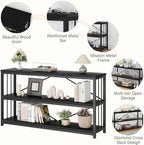 LVB Black Console Table, Modern Entryway Table - Image 9