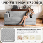 79'' Convertible Sofa Bed, 6 in 1 Folding Floor Futon Couch Sleeper - Image 3