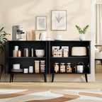 Fluted Buffet Cabinet Sideboard, Storage Cabinet, Modern Accent Cabinet Console - Image 4