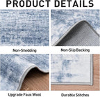 10x14 Area Rugs Washable Rug: Modern Abstract Living Room Rug Soft Anti-Skid - Image 5