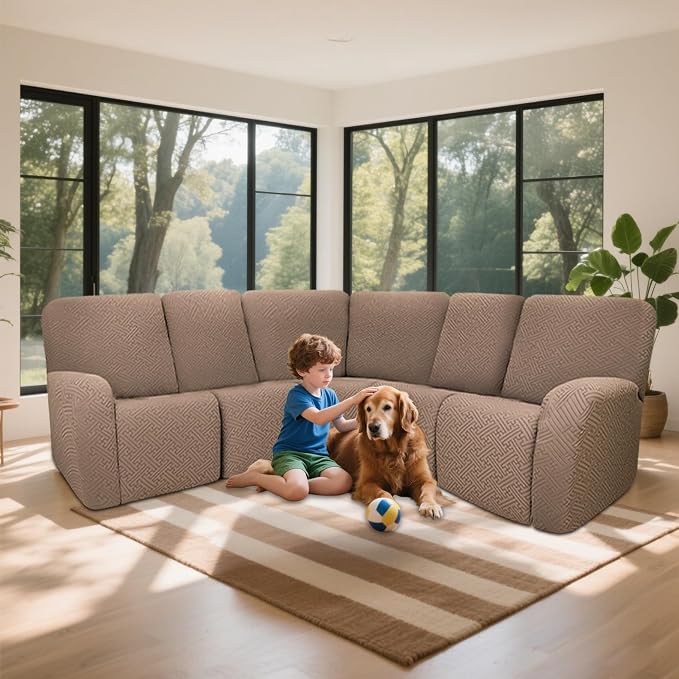 100% Waterproof Sectional Recliner Couch Covers - Image 2