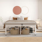 ROIL 14 Inch White Queen Bed Frame - Image 3