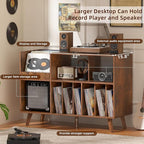 LELELINKY Large 48'' Record Player Stand - Image 4