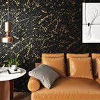 FunStick 24"x200" Modern Black and Gold Wallpaper Peel and Stick Wallpaper - Image 2