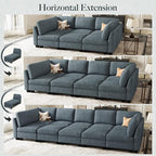 Belffin 86.2" Sectional Sleeper Sofa Bed - Image 8
