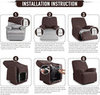 TAOCOCO Oversized Recliner Chair Covers, 1 Seater Streach Recliner Covers Soft - Image 6