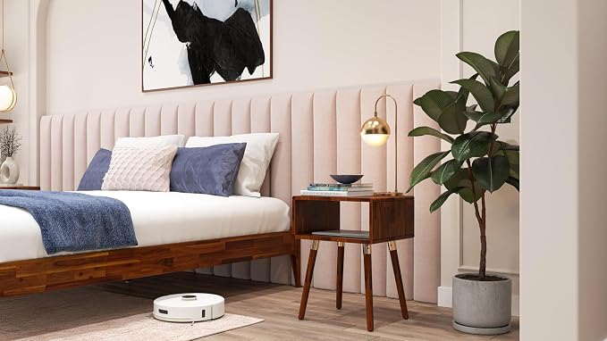 Bme Dinkee Solid Wood Nightstand, Fully Assembled, Without Drawer - Image 8