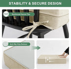 Summsun Patio Chair Cushions 24 x 24 Inch, Faux Linen Outdoor Furniture Cushions - Image 4
