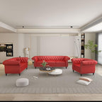 QHITTY 3 Piece Living Room Set, Sectional Chesterfield Sofa Chair Contemporary by QHITTYFurnitureLife