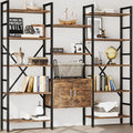 INNOD 70" Triple 5 Tier Book Shelf, Large Industrial Bookcase by INNODToddlerTower