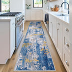 RELEANY Washable Area Rugs 2'x8' Non-Slip Modern Abstract Soft - Image 3