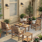 Stoog All-Weather Garden Bench & Chairs Set, 3-Piece Patio Furniture Set - Image 2