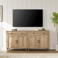WAMPAT Farmhouse TV Stand for 75 inch TV by WAMPAT
