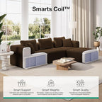 Novilla 141" Modular Sectional Sofa, Modern Cloud Sectional Couch - Image 3