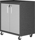 Manhattan Comfort Fortress Rolling 2 Door Garage Storage Cabinet by ManhattanComfort