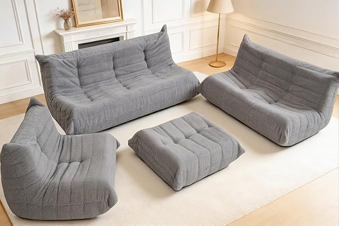 Bean Bag Pouf Ottoman, Foot Stool, Foot Rest - Image 6