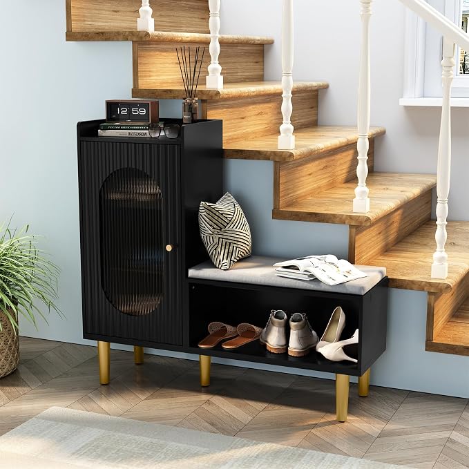 HLR Storage Bench Set of 2, L-Shaped Storage Cabinet - Image 6